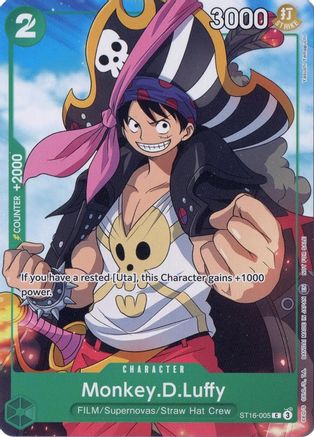 Monkey.D.Luffy (Welcome Pack Vol. 2) (ST16-005) - [One Piece Promotion Cards]