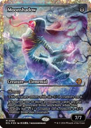 Moonshadow (0396) (Showcase) (Fracture Foil)  [Lorwyn Eclipsed] Foil