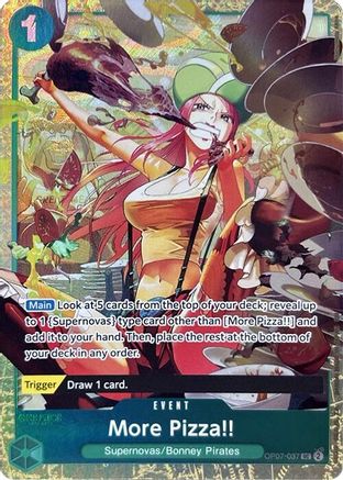 More Pizza!! (Premium Card Collection -Best Selection Vol. 4-) (OP07-037) - [One Piece Promotion Cards] Foil