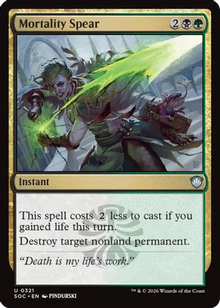 Mortality Spear  [Commander: Secrets of Strixhaven]