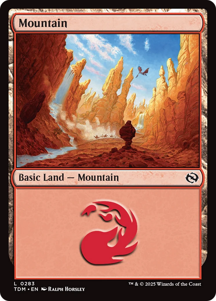 Mountain (0283) [Tarkir: Dragonstorm] Foil