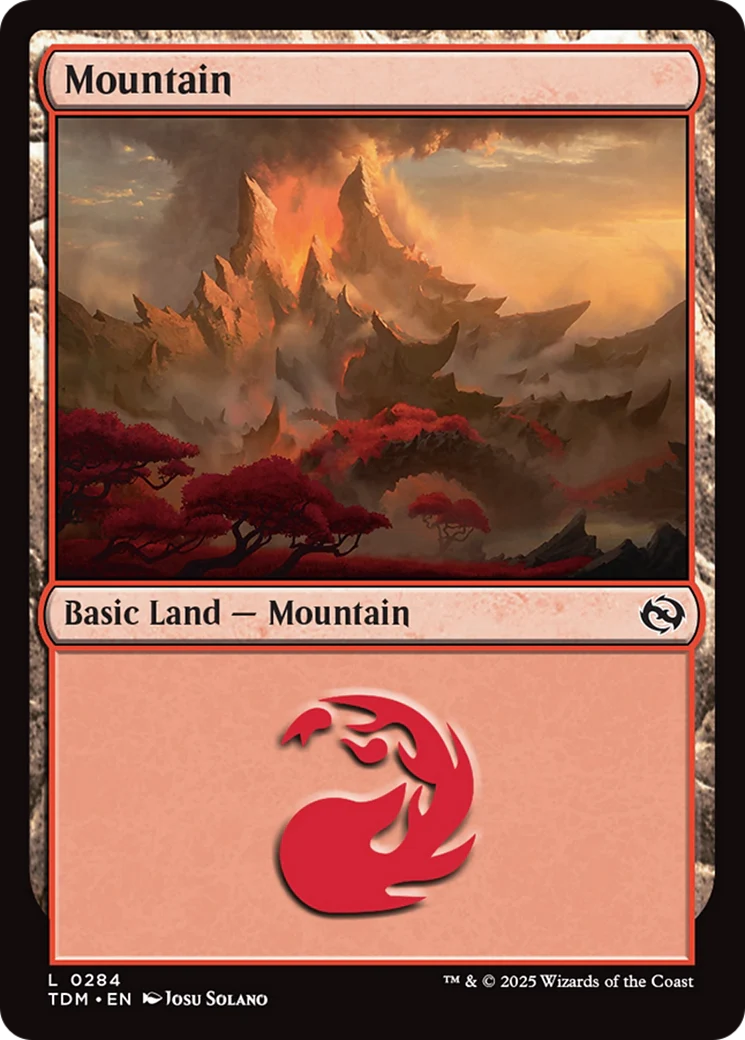 Mountain (0284) [Tarkir: Dragonstorm] Foil