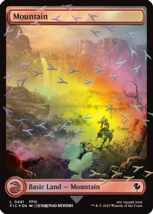 Mountain (Chocobo Track Foil)  [Commander: FINAL FANTASY] Foil