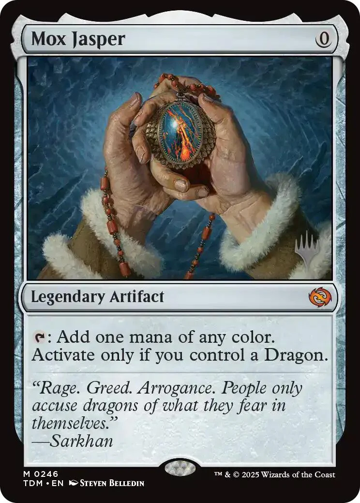 Mox Jasper [Tarkir: Dragonstorm Promos] Foil
