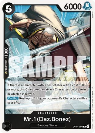 Mr.1(Daz.Bonez) (OP14-090) - [The Azure Sea's Seven] Foil