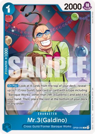 Mr.3(Galdino) - OP09-056 (Reprint) (OP09-056) - [Premium Booster -The Best- Vol. 2] Foil