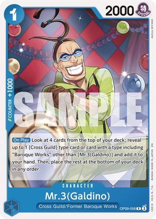 Mr.3(Galdino) (Reprint) (OP09-056) - [Starter Deck 25: BLUE Buggy]