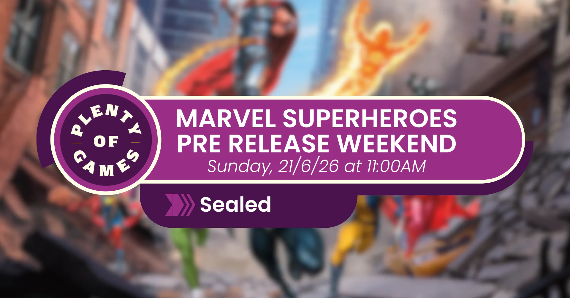 MTG Marvel Superheroes Pre Release - Sunday Morning Sealed