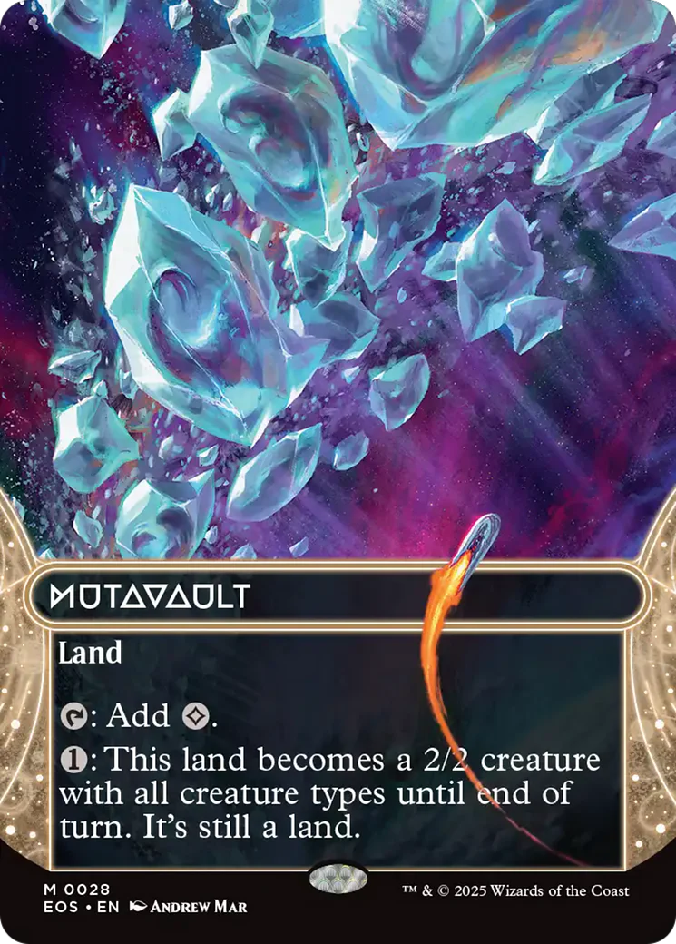Mutavault (0028) (Borderless) [Edge of Eternities: Stellar Sights] Foil