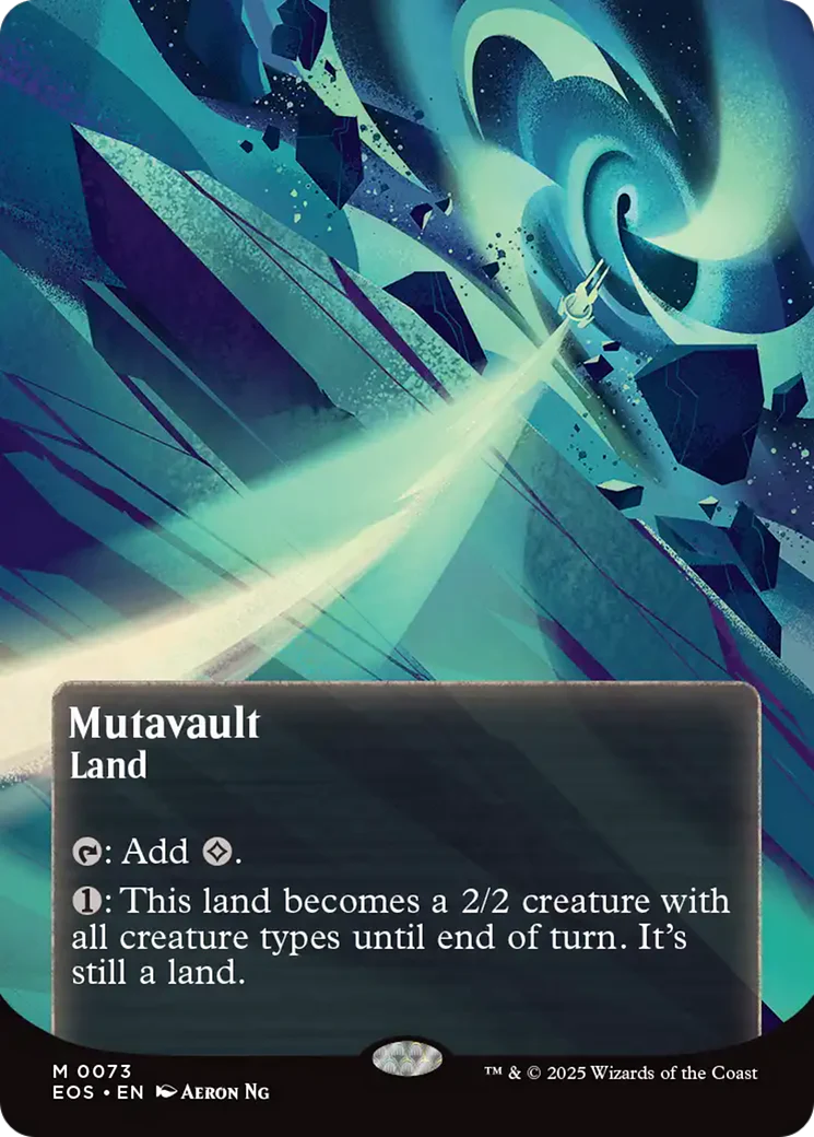 Mutavault (0073) (Borderless) [Edge of Eternities: Stellar Sights] Foil