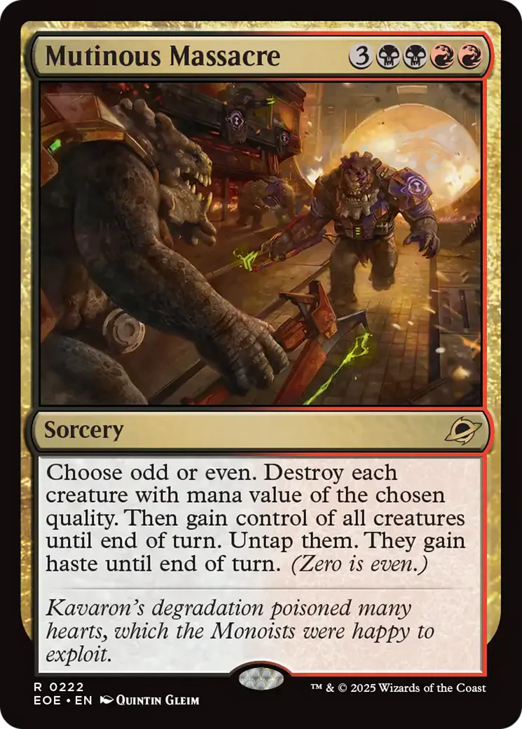 Mutinous Massacre [Edge of Eternities] Foil