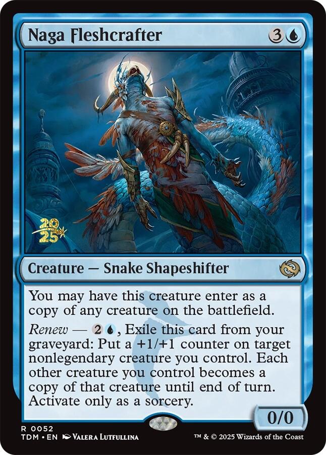 Naga Fleshcrafter [Tarkir: Dragonstorm Prerelease Promos] Foil