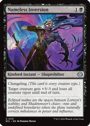 Nameless Inversion  [Lorwyn Eclipsed] Foil