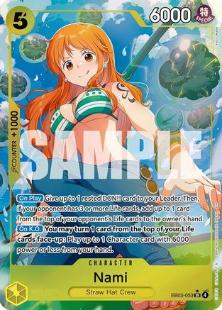 Nami (053) (Alternate Art) (EB03-053) - [Extra Booster: One Piece Heroines Edition] Foil