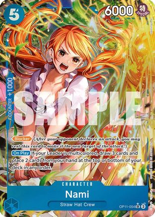 Nami (054) (Alternate Art) (OP11-054) - [A Fist of Divine Speed] Foil