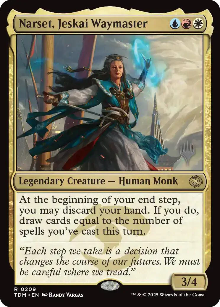 Narset, Jeskai Waymaster [Tarkir: Dragonstorm Promos] Foil