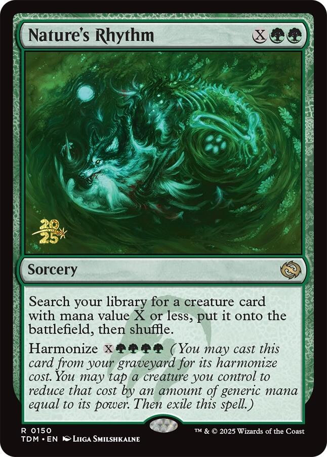 Nature's Rhythm [Tarkir: Dragonstorm Prerelease Promos] Foil
