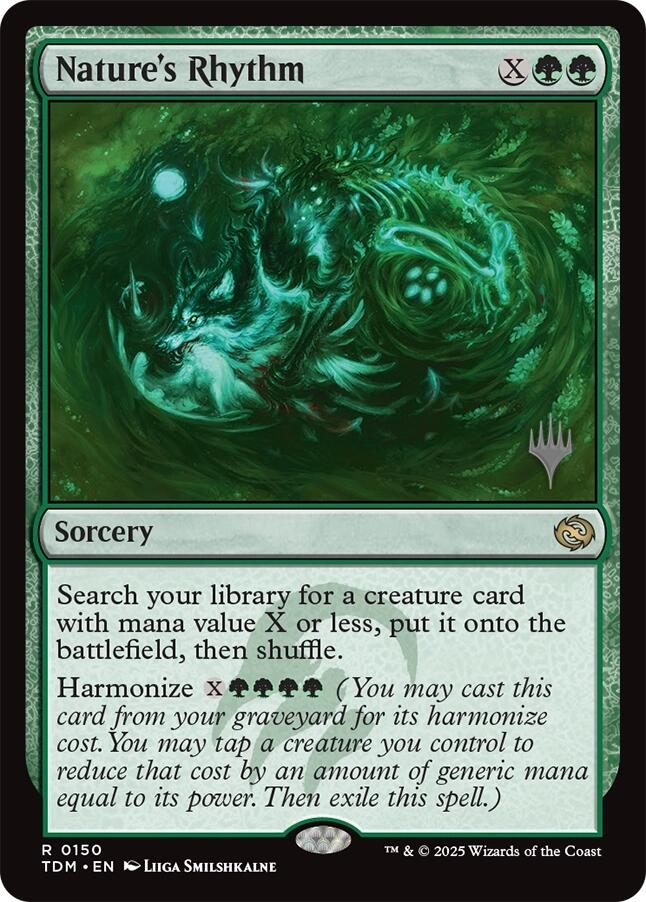 Nature's Rhythm [Tarkir: Dragonstorm Promos] Foil