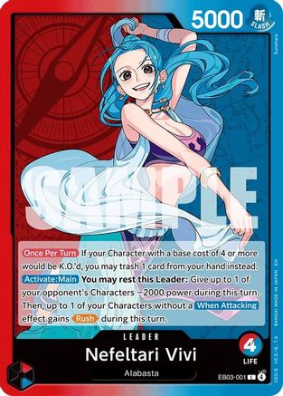 Nefeltari Vivi - 001 (EB03-001) - [Extra Booster: One Piece Heroines Edition] Foil