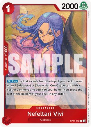 Nefeltari Vivi (OP13-012) - [Carrying On His Will] Foil