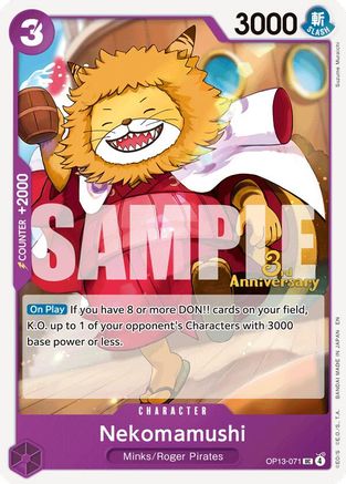 Nekomamushi (OP13-071) - [Carrying On His Will: 3rd Anniversary Tournament Cards]