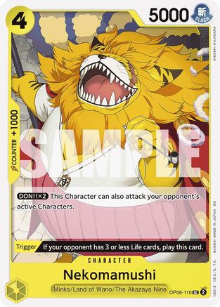 Nekomamushi (Reprint) (OP06-110) - [Starter Deck 28: GREEN/YELLOW Yamato]