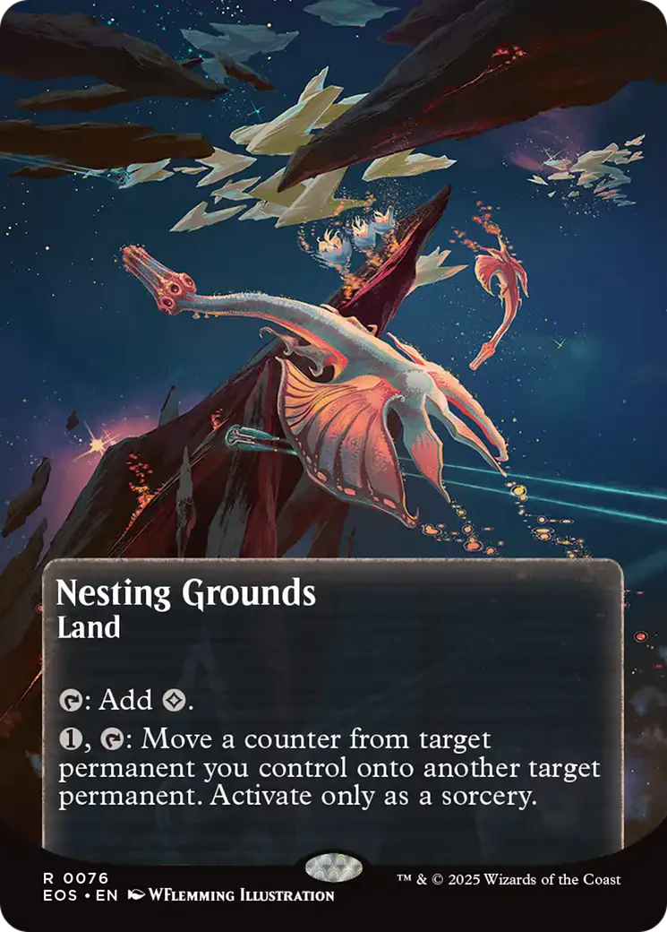 Nesting Grounds (0076) (Borderless) [Edge of Eternities: Stellar Sights] Foil