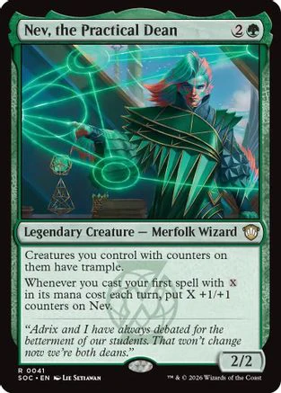 Nev, the Practical Dean  [Commander: Secrets of Strixhaven]