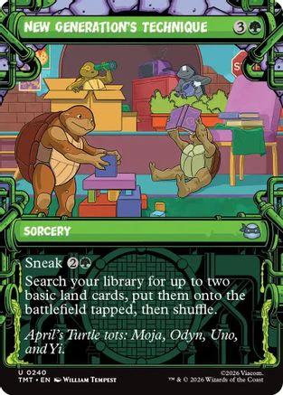 New Generation's Technique (Showcase)  [Teenage Mutant Ninja Turtles] Foil