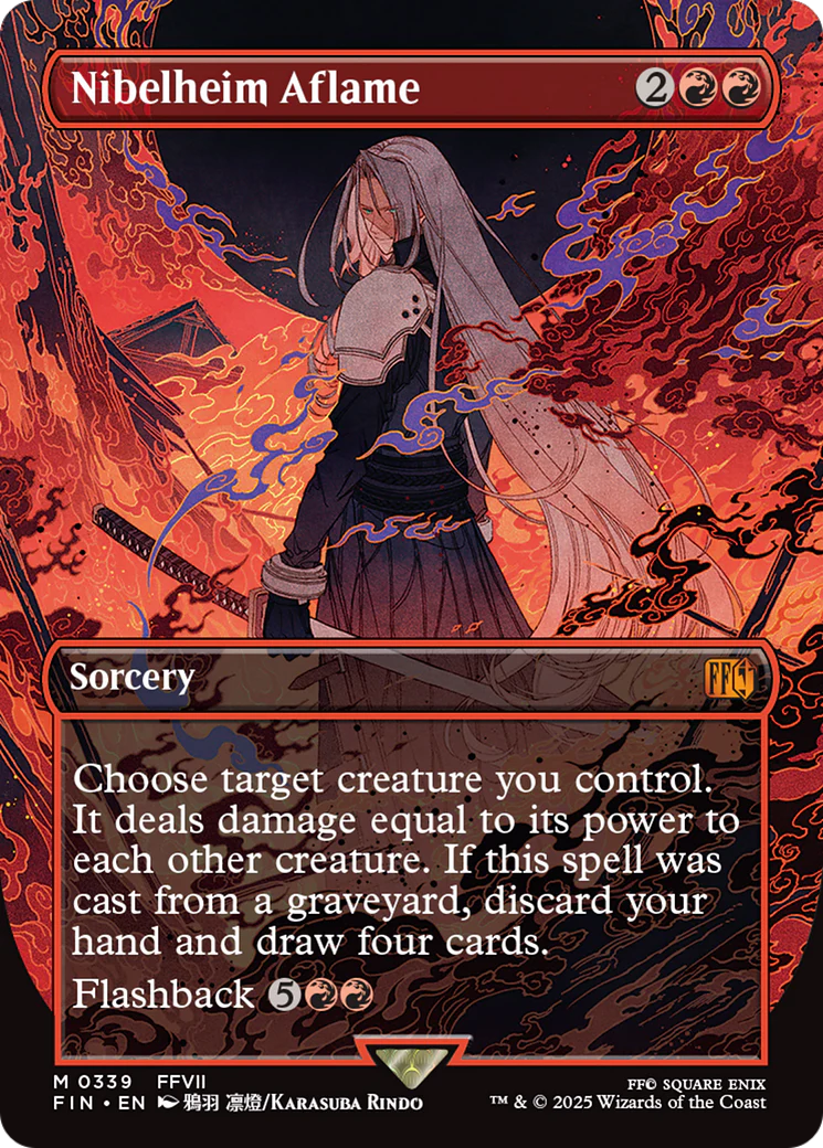 Nibelheim Aflame (Borderless) [FINAL FANTASY] Foil