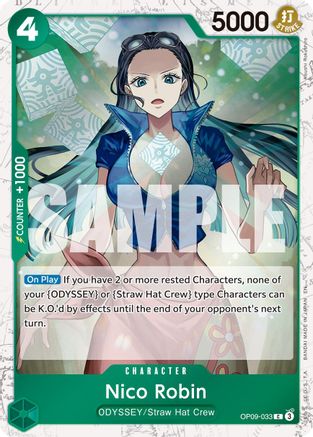 Nico Robin - OP09-033 (Pirate Foil) (OP09-033) - [Premium Booster -The Best- Vol. 2] Foil