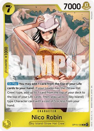 Nico Robin (OP15-109) (OP15-109) - [Adventure on Kami's Island] Foil