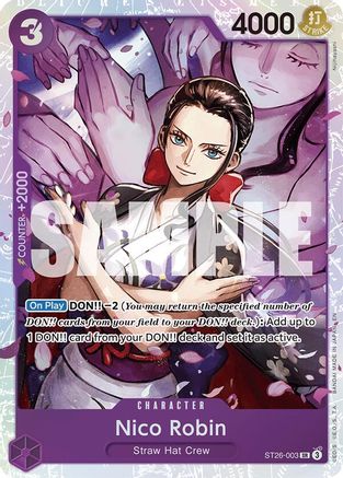 Nico Robin (ST26-003) - [Starter Deck 26: PURPLE/BLACK Monkey.D.Luffy] Foil