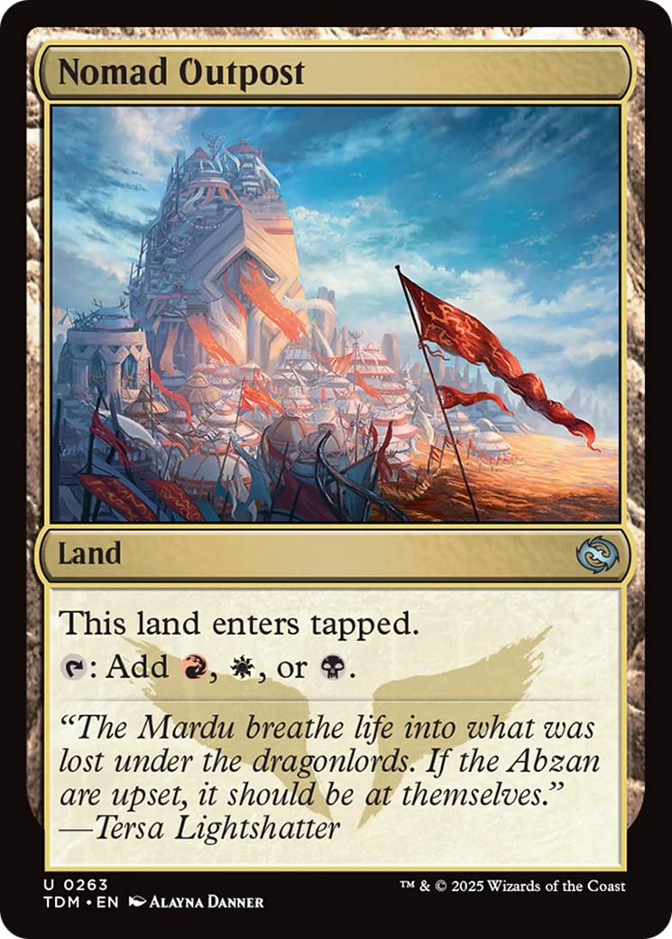 Nomad Outpost [Tarkir: Dragonstorm] Foil