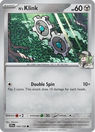 N's Klink (103/159) [Scarlet & Violet: Journey Together] Reverse Holofoil