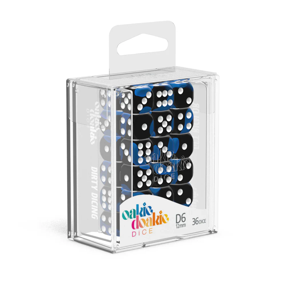 Oakie Doakie Dice - Deep Ocean (Glow-in-the-dark) 12pcs, d6