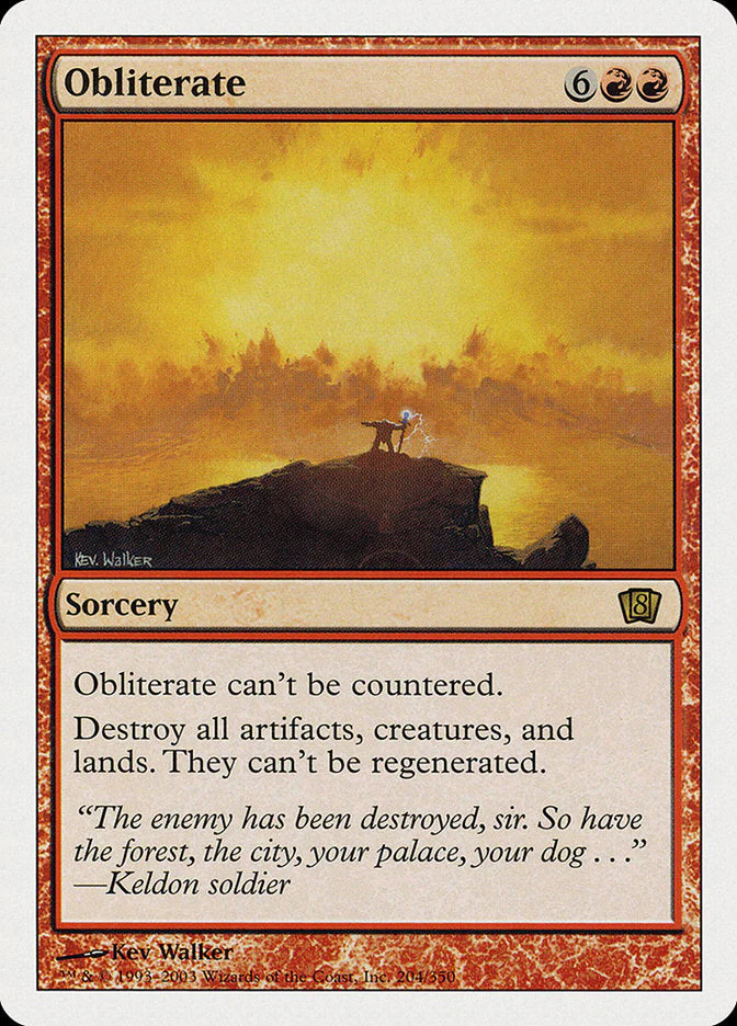 Obliterate (Oversized) [Eighth Edition] Foil