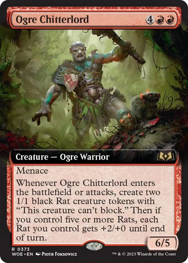 Ogre Chitterlord (Extended Art) [Wilds of Eldraine] Foil