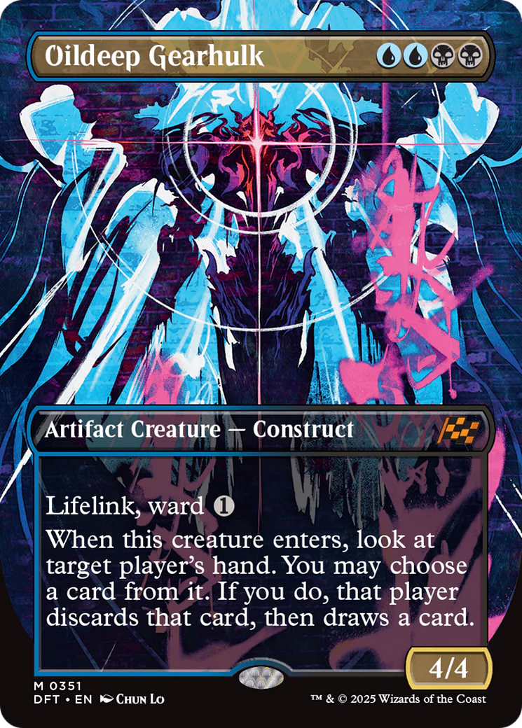 Oildeep Gearhulk (Borderless) [Aetherdrift] Foil