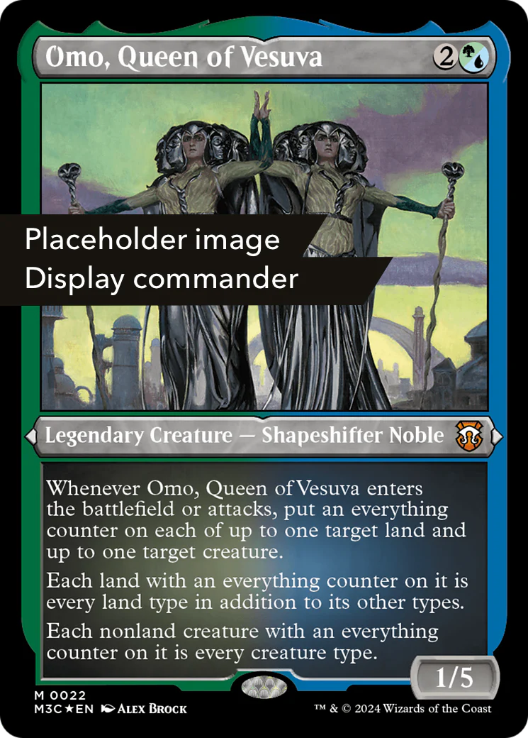 Omo, Queen of Vesuva (Display Commander) (Ripple Foil) [Modern Horizons 3 Commander]