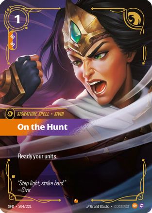 On the Hunt (204/221) - Riftbound - [Spiritforged] Foil