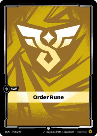 Order Rune (214/298) - Riftbound - [Origins]