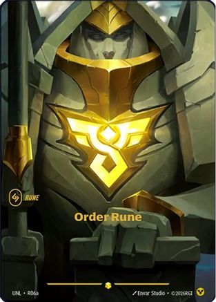 Order Rune (Alternate Art) (R06a) - Riftbound - [Unleashed] Foil