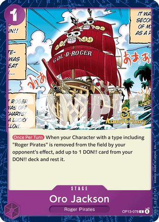 Oro Jackson (OP13-078) - [Carrying On His Will: 3rd Anniversary Tournament Cards]
