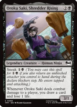 Oroku Saki, Shredder Rising  [Teenage Mutant Ninja Turtles] Foil