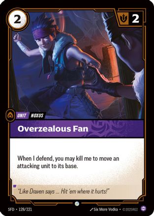 Overzealous Fan (128/221) - Riftbound - [Spiritforged]