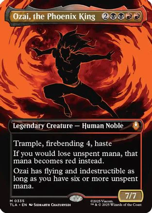 Ozai, the Phoenix King (0335) (Borderless)  [Avatar: The Last Airbender] Foil