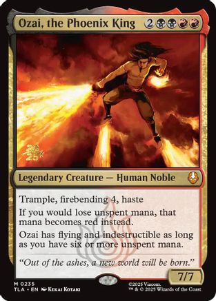 Ozai, the Phoenix King  [Prerelease Cards] Foil