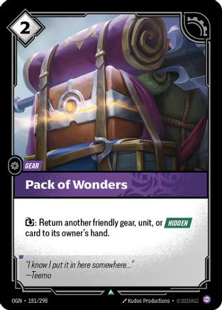 Pack of Wonders (181/298) - Riftbound - [Origins] Foil