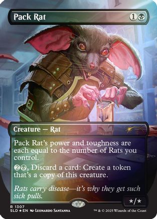 Pack Rat (1307) (Rainbow Foil)  [Secret Lair Drop Series] Foil